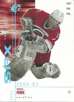 2002-03 SPx #13 Arturs Irbe Front