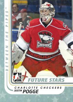 2010-11 In The Game Between The Pipes #71 Justin Pogge Front