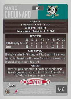 2002-03 Topps Total #88 Marc Chouinard Back