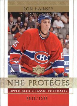 2002-03 Upper Deck Classic Portraits #119 Ron Hainsey Front