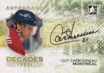2010-11 In The Game Decades 1980s #A-CGA Guy Carbonneau Front