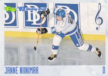 1993 Classic '93 Hockey Draft #44 Janne Niinimaa Front