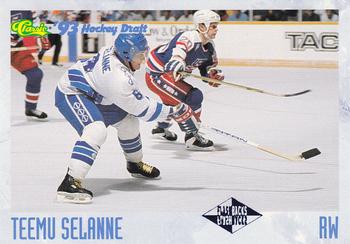 1993 Classic '93 Hockey Draft #124 Teemu Selanne Front