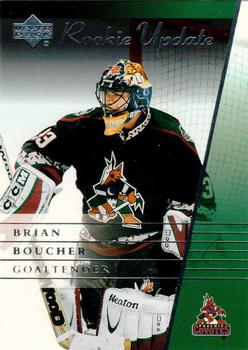 2002-03 Upper Deck Rookie Update #77 Brian Boucher Front