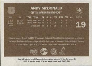 2002-03 Upper Deck Vintage #8 Andy McDonald Back