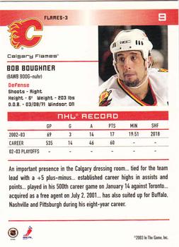 2003-04 In The Game Action #9 Bob Boughner Back