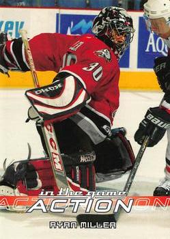 2003-04 In The Game Action #81 Ryan Miller Front