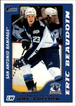 2003-04 Pacific Prospects AHL #72 Eric Beaudoin Front