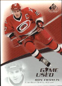 2003-04 SP Game Used #9 Ron Francis Front