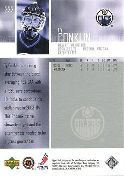 2003-04 Upper Deck #322 Ty Conklin Back