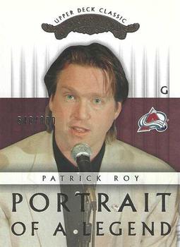 2003-04 Upper Deck Classic Portraits #127 Patrick Roy Front