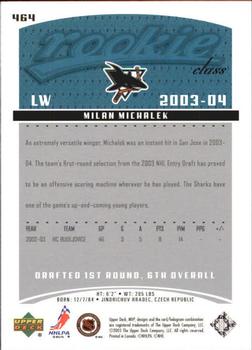2003-04 Upper Deck MVP #464 Milan Michalek Back