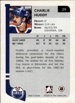 2004-05 In The Game Franchises Canadian #29 Charlie Huddy Back