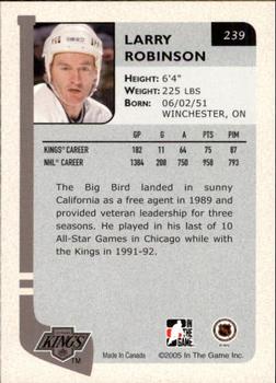 2004-05 In The Game Franchises US West #239 Larry Robinson Back