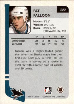 2004-05 In The Game Franchises US West #300 Pat Falloon Back