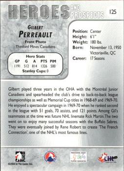2004-05 In The Game Heroes and Prospects #125 Gilbert Perreault Back