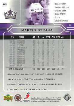 2004-05 Upper Deck #82 Martin Straka Back
