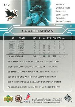 2004-05 Upper Deck #147 Scott Hannan Back