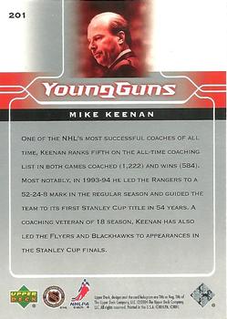 2004-05 Upper Deck #201 Mike Keenan Back