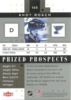2005-06 Fleer Hot Prospects #165 Andy Roach Back