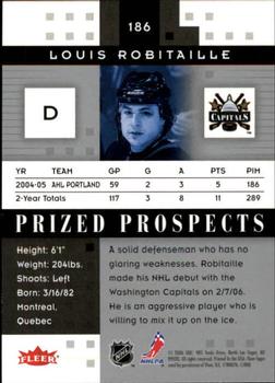 2005-06 Fleer Hot Prospects #186 Louis Robitaille Back