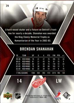 2005-06 SPx #29 Brendan Shanahan Back