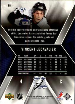 2005-06 SPx #80 Vincent Lecavalier Back