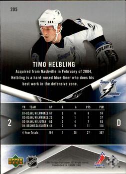 2005-06 SPx #205 Timo Helbling Back