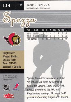 2005-06 Ultra #134 Jason Spezza Back