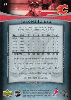 2005-06 Upper Deck Artifacts #15 Jarome Iginla Back