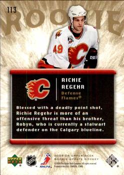2005-06 Upper Deck Rookie Update #113 Richie Regehr Back