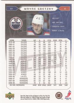 2005-06 Upper Deck Victory #77 Wayne Gretzky Back