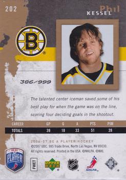 2006-07 Be A Player #202 Phil Kessel Back