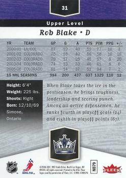 2006-07 Flair Showcase #31 Rob Blake Back