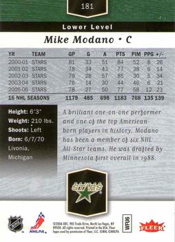 2006-07 Flair Showcase #181 Mike Modano Back