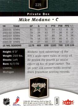 2006-07 Flair Showcase #225 Mike Modano Back