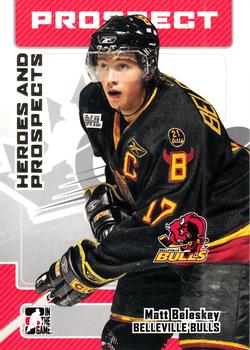 2006-07 In The Game Heroes and Prospects #102 Matt Beleskey Front