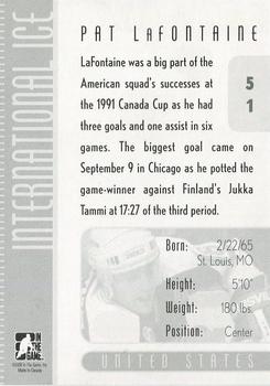 2006-07 In The Game Used International Ice #51 Pat LaFontaine Back