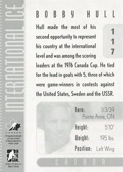 2006-07 In The Game Used International Ice #117 Bobby Hull Back