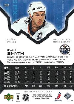 2006-07 SPx #38 Ryan Smyth Back