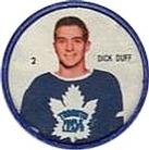 1960-61 Shirriff Coins #2 Dick Duff Front