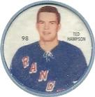 1960-61 Shirriff Coins #98 Ted Hampson Front