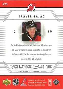 2006-07 Upper Deck #225 Travis Zajac Back