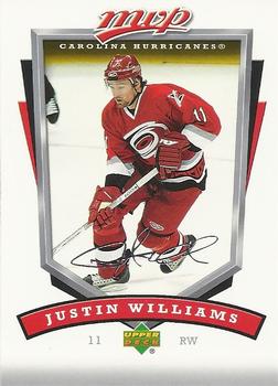 2006-07 Upper Deck MVP #58 Justin Williams Front