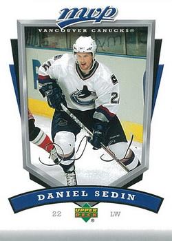 2006-07 Upper Deck MVP #284 Daniel Sedin Front