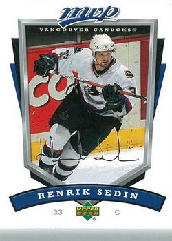 2006-07 Upper Deck MVP #287 Henrik Sedin Front
