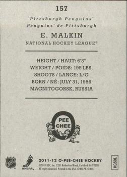 2011-12 O-Pee-Chee - Retro #157 Evgeni Malkin Back