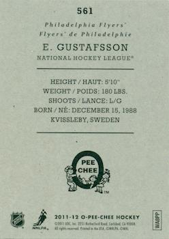 2011-12 O-Pee-Chee - Retro #561 Erik Gustafsson Back