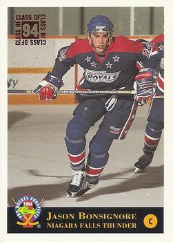 1994 Classic Pro Hockey Prospects #201 Jason Bonsignore Front
