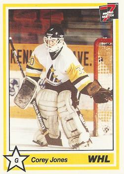 1990-91 7th Inning Sketch WHL #103 Corey Jones Front